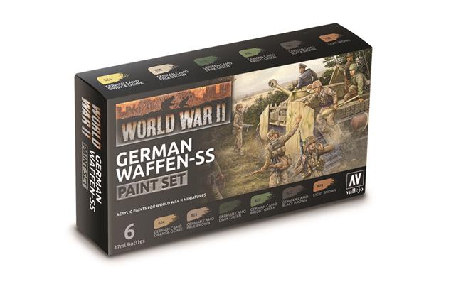 AV Vallejo Model Color Set - Waffen SS Camouflage