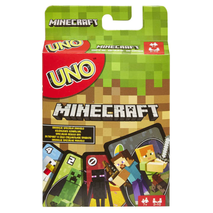 UNO Minecraft themed Matching Card Game For 2-10 Players – Theo's Toys