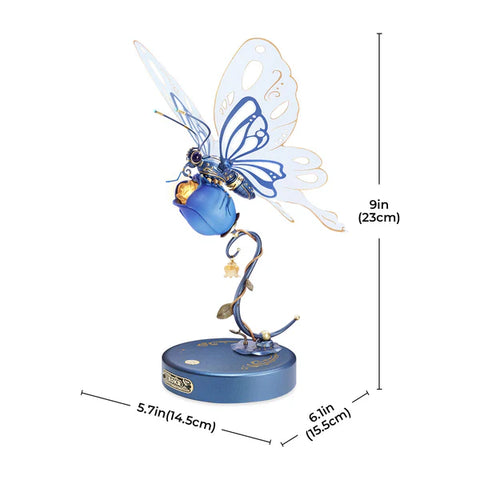 Butterfly Mechanical 3D Puzzle - Blue