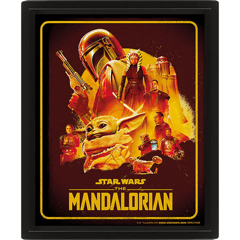 Mandalorian 3D Poster Print