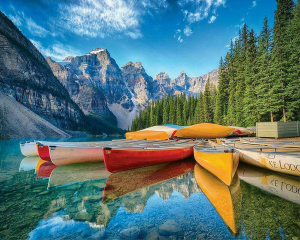 Calm Canoes 1000 Piece Jigsaw Puzzle