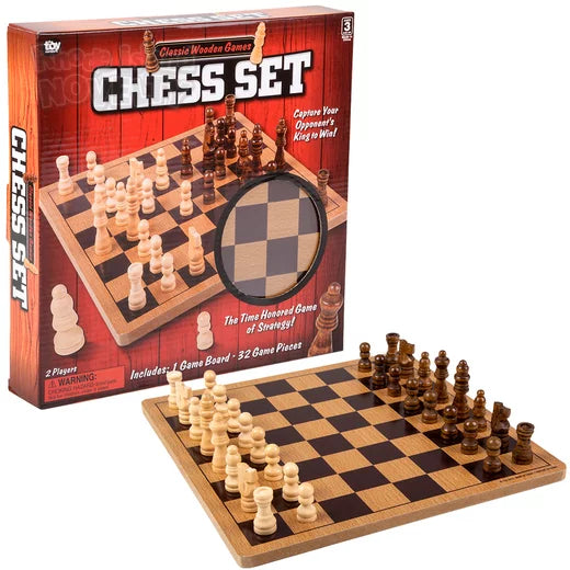 10" Wood Chess Set