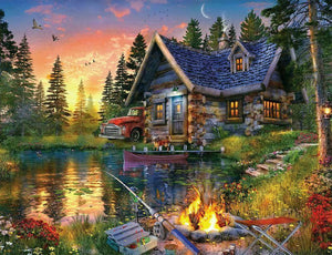 Sun Kissed Cabin 500 Piece Jigsaw Puzzle