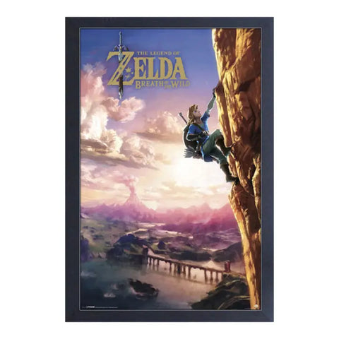 Zelda - Botw - Climbing Framed Print