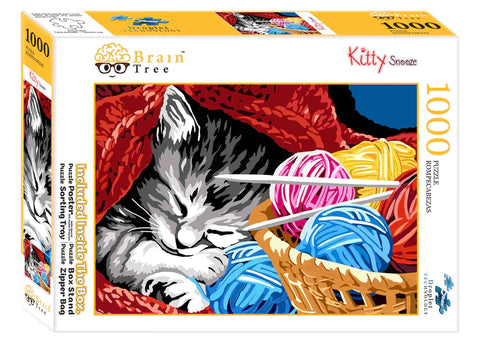 Kitty Snooze Jigsaw Puzzle 1000 Peices