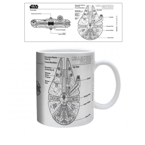 Star Wars Mug: Millennium Falcon Blueprints