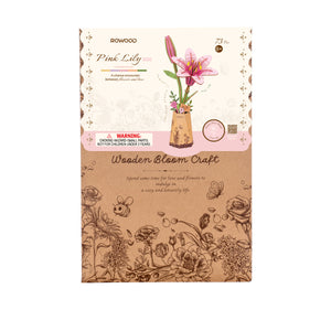 Wooden Bloom Craft - Pink Lily