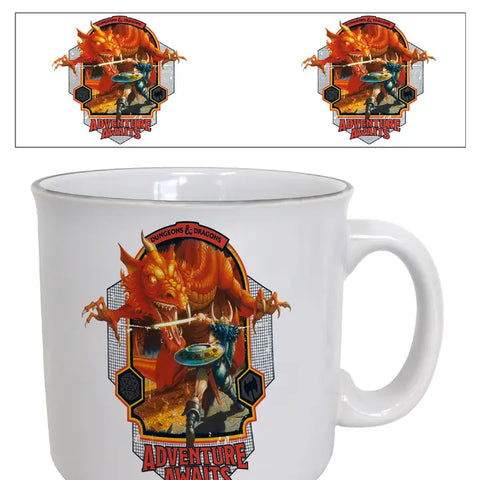 D&D - Adventure Awaits-Dragon 20oz Camper Mug