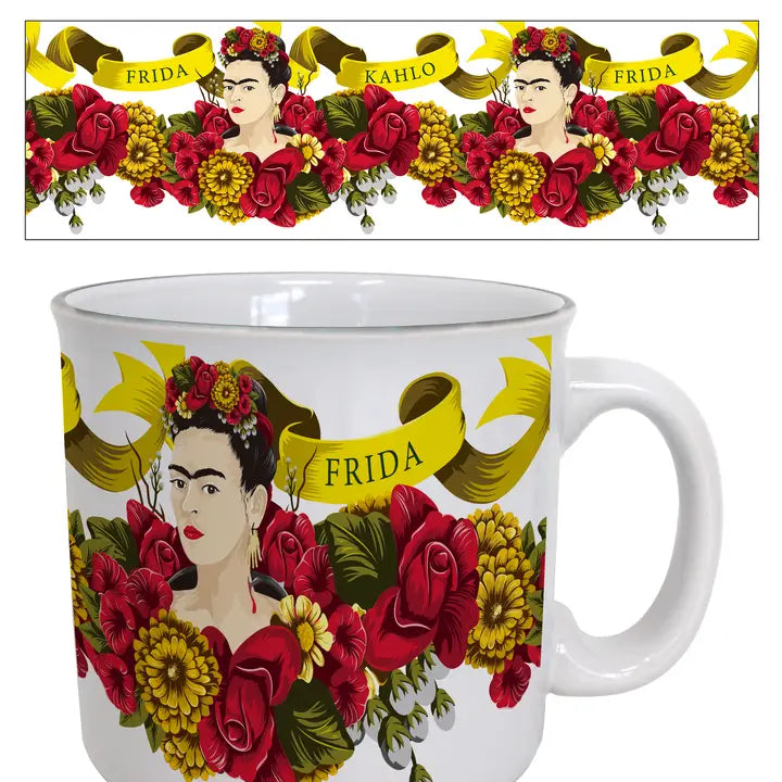 Frida Kahlo - Flowers and Ribb 20oz Camper Mug