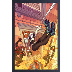 Spider-Man- Hanging Around Framed Print