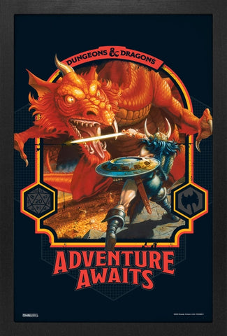 Dungeon & Dragons - Adventure Awaits-Dragon Framed Print