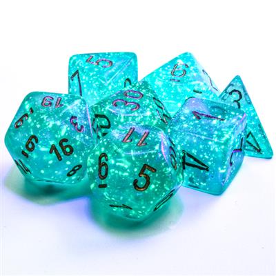 BOREALIS® POLYHEDRAL TEAL/GOLD LUMINARY™ 7-DIE SET 27585