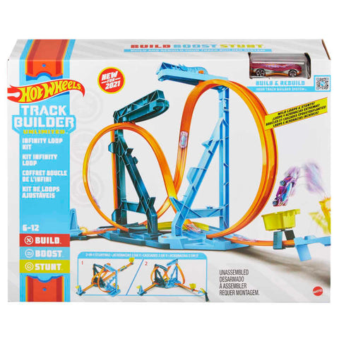 Hot Wheels Track Builder Unlimited Infinity Loop Kit With Adjustable Set-Ups & Jump