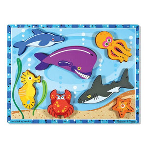Sea Creatures Chunky Puzzle - 7 Pieces