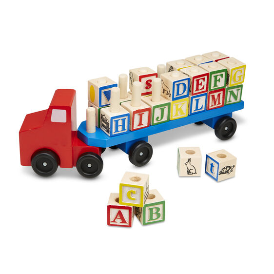 Alphabet Blocks Wooden Truck
