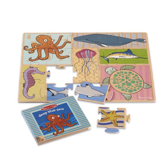 Natural Play Book & Puzzle: Deep Blue Sea