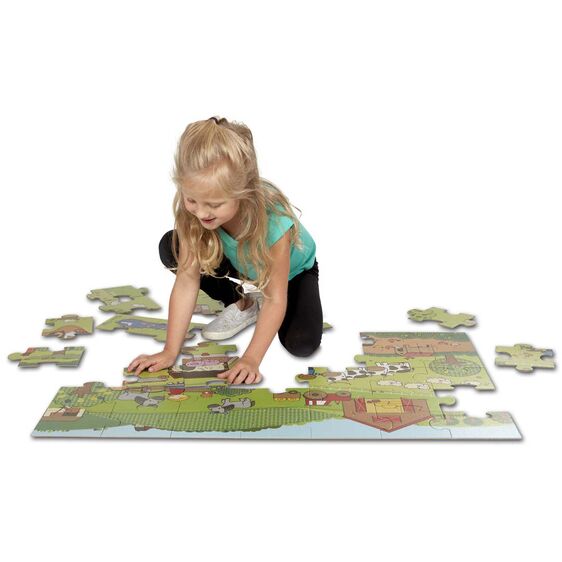 On The Farm - Natural Play Floor Puzzle