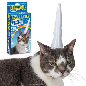 Inflatable Unicorn Horn for Cats