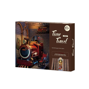Time Travel 3D Wooden DIY Miniature House Book Nook
