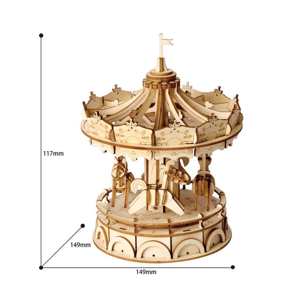 Merry-Go-Round 3D Wooden Puzzle