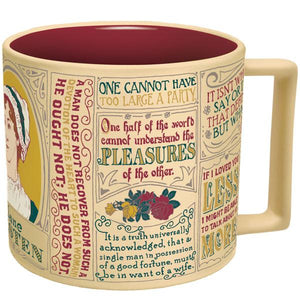 Jane Austen Literary Quotes Mug