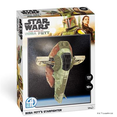 Star Wars Boba Fett's Starfighter 4D Paper Model Kit