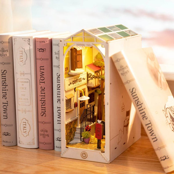 Sunshine Town 3D Wooden DIY Miniature House Book Nook