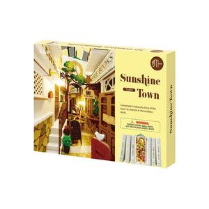 Sunshine Town 3D Wooden DIY Miniature House Book Nook