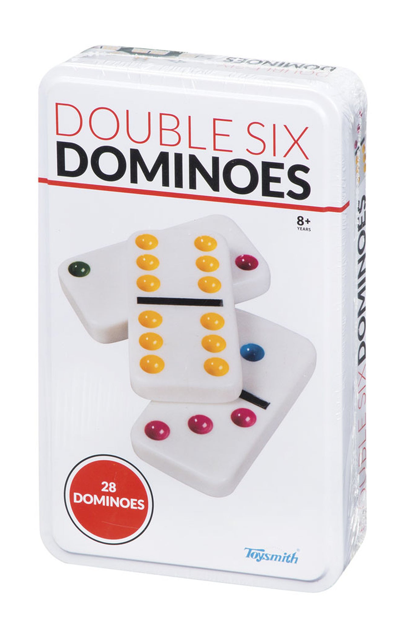 Double 6 Dominoes In Metal Tin