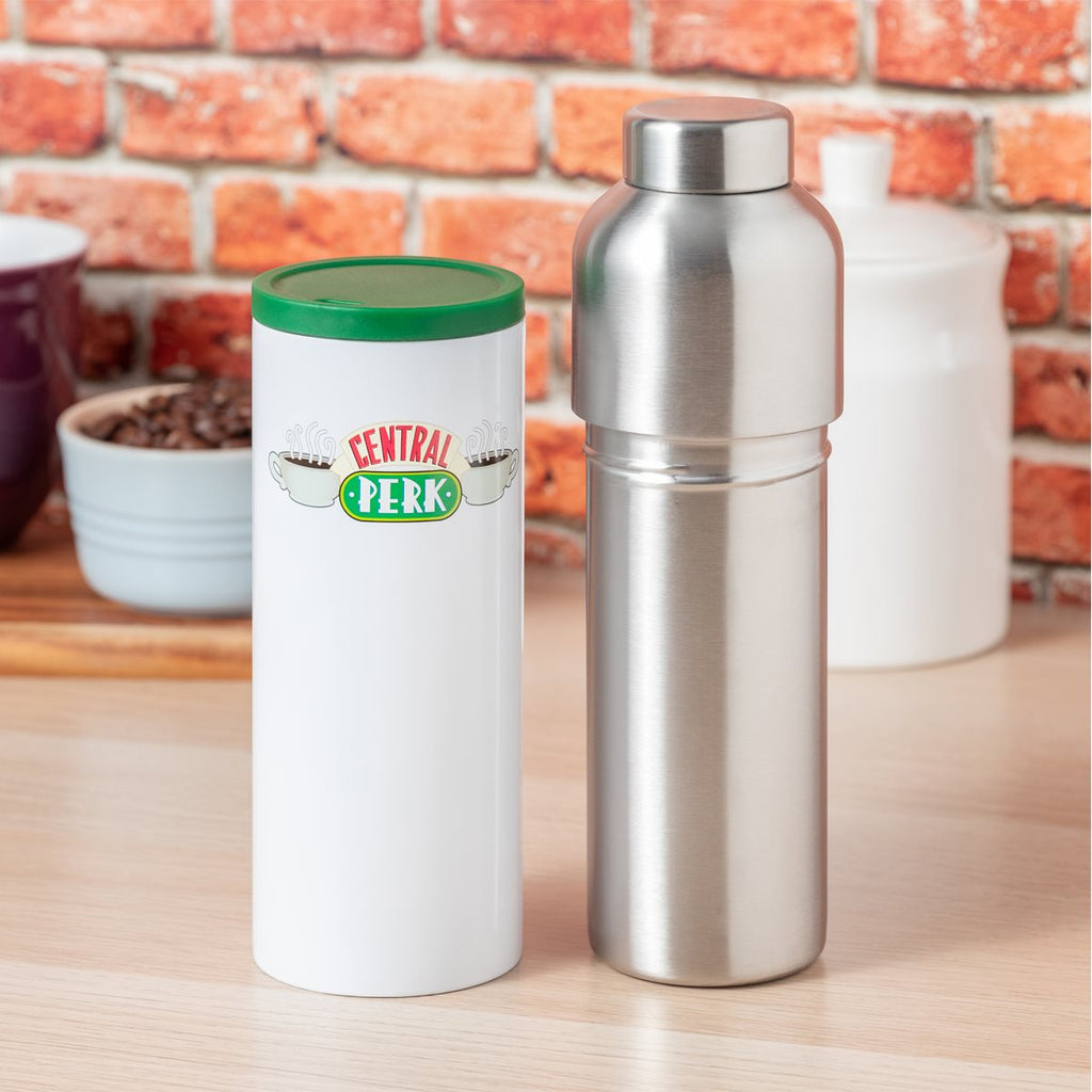 Central Perk FRIENDS TV Show Stainless Steel Water Bottle & Coffee Cup 2 in  1