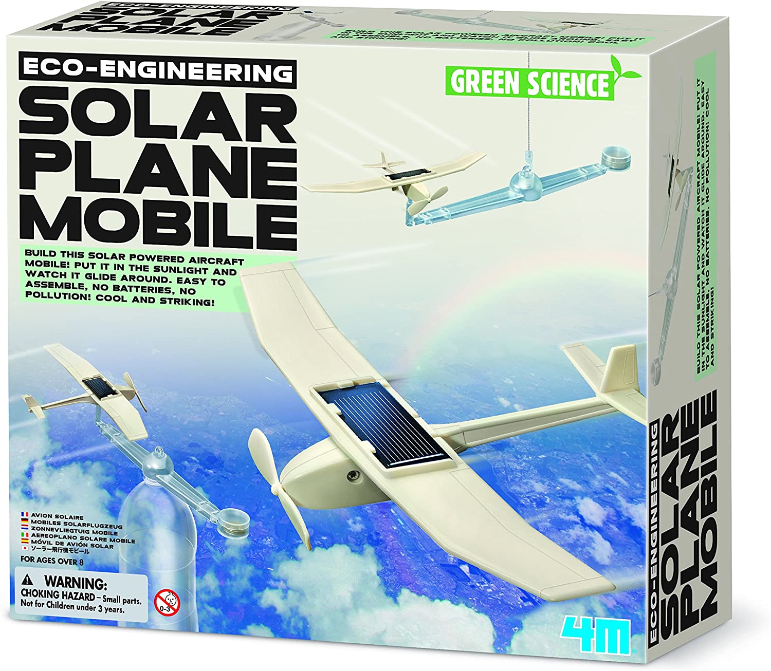 4M Green Science Eco-Engineering Solar Plane Mobile Kit