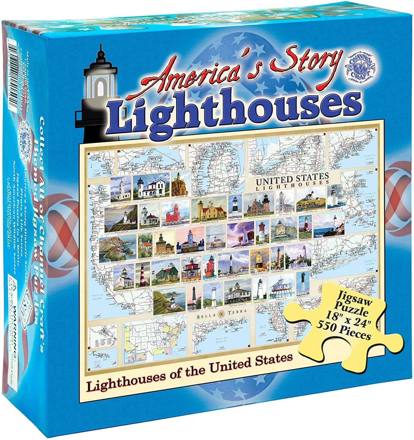 Lighthouses - America's Story 550 pieces