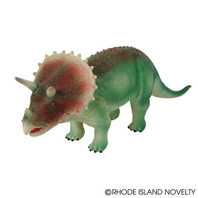 19" Soft PVC Triceratops