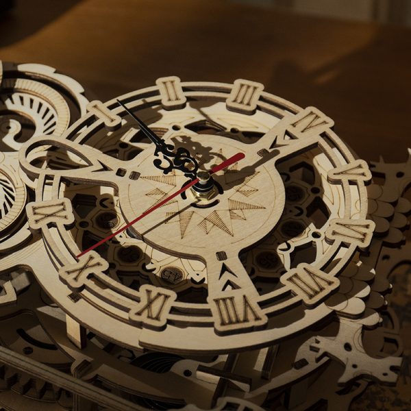 Mechanical Wood Owl Clock Kit