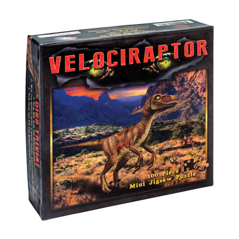 Mini Velociraptor 100 piece puzzle