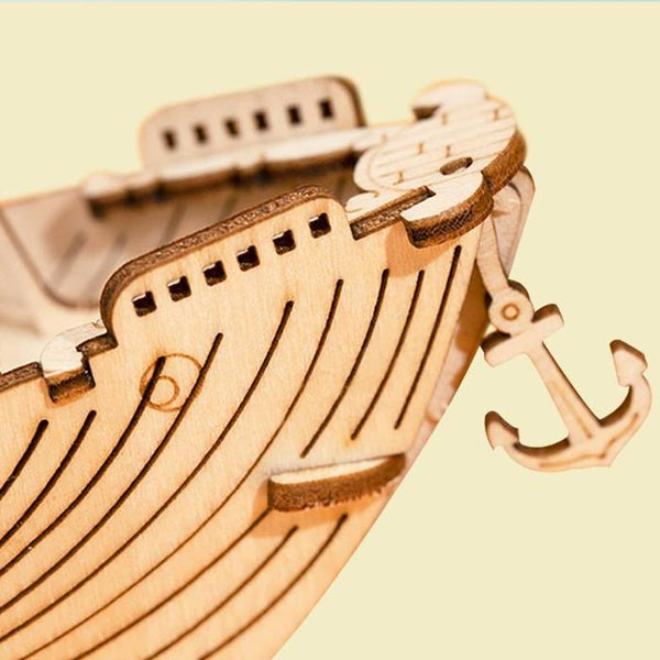 Fishing Ship Wooden Model