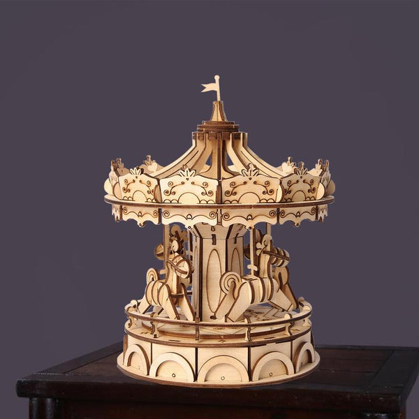 Merry-Go-Round 3D Wooden Puzzle