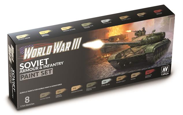 WWIII Soviet Armour And Infantry Paint Set