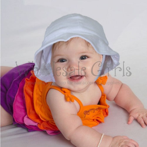 Baby Sunhat with adjustable snap chin strap