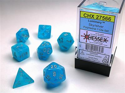 LUMINARY™ POLYHEDRAL SKY/SILVER 7-DIE SET 27566