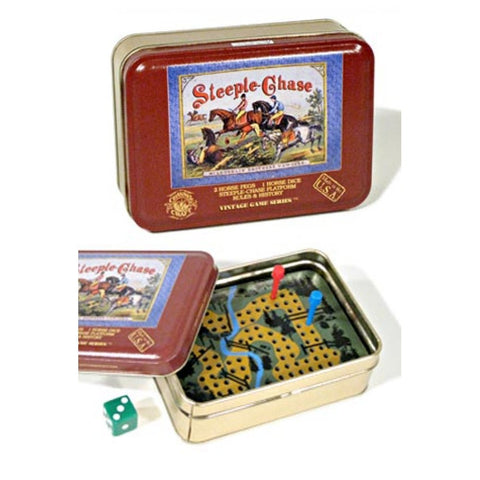 Steeple-Chase game in a tin