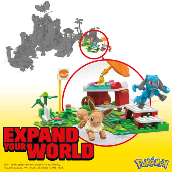 MEGA Pokémon Adventure Builder Picnic Building Set With 193 Pieces Connect With Other Worlds