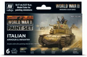 WWII Italian Armour And Infantry Paint Set